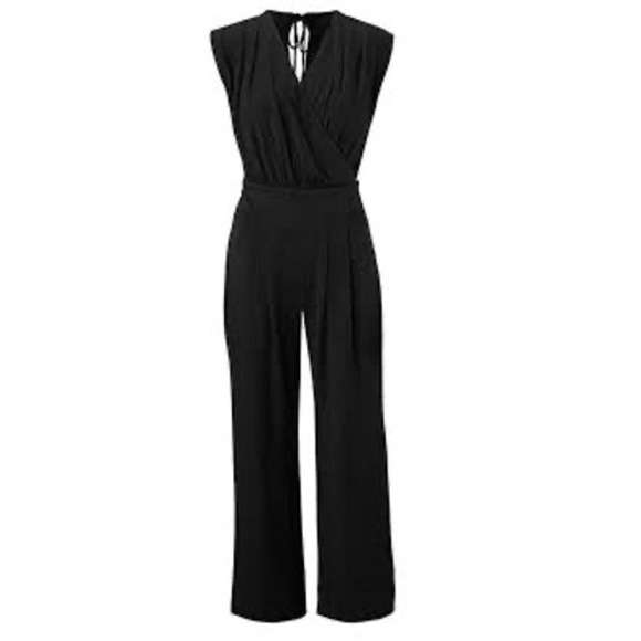 Cabi Sleeveless Size Large Jumpsuit Surplice Wide Leg Career Cocktail Party 5577 - Picture 1 of 12